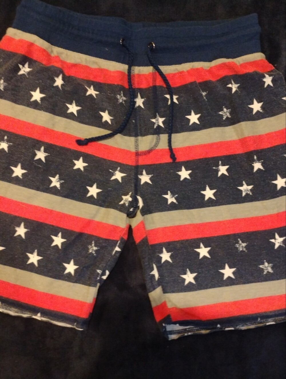 Top Drawer Men's Americana Stars & Stripes Shorts - M